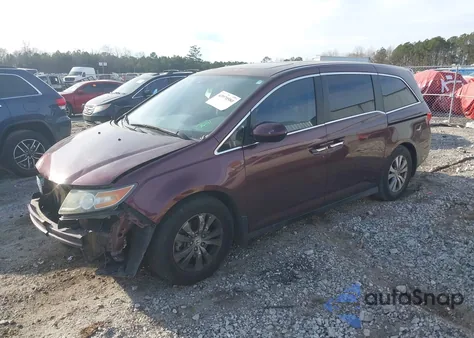 2014 Honda Odyssey Ex-L from USA, damaged, VIN 5FNRL5H68EB079785